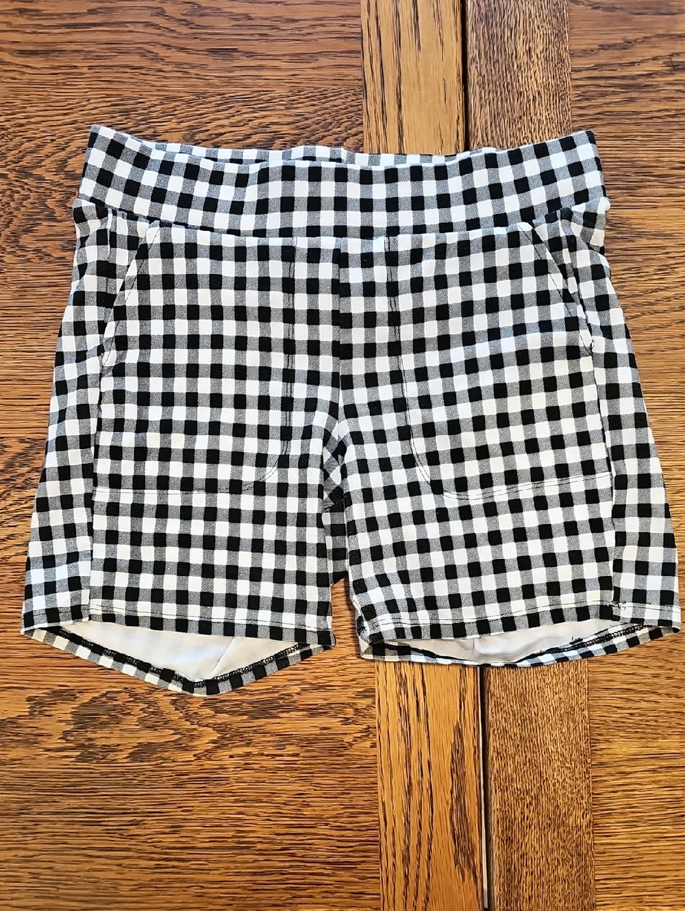 torrid Black and White Gingham High-Waist Shorts
